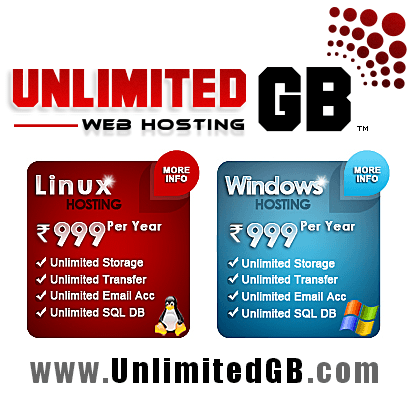 Web Hosting Services India - UnlimitedGB.com